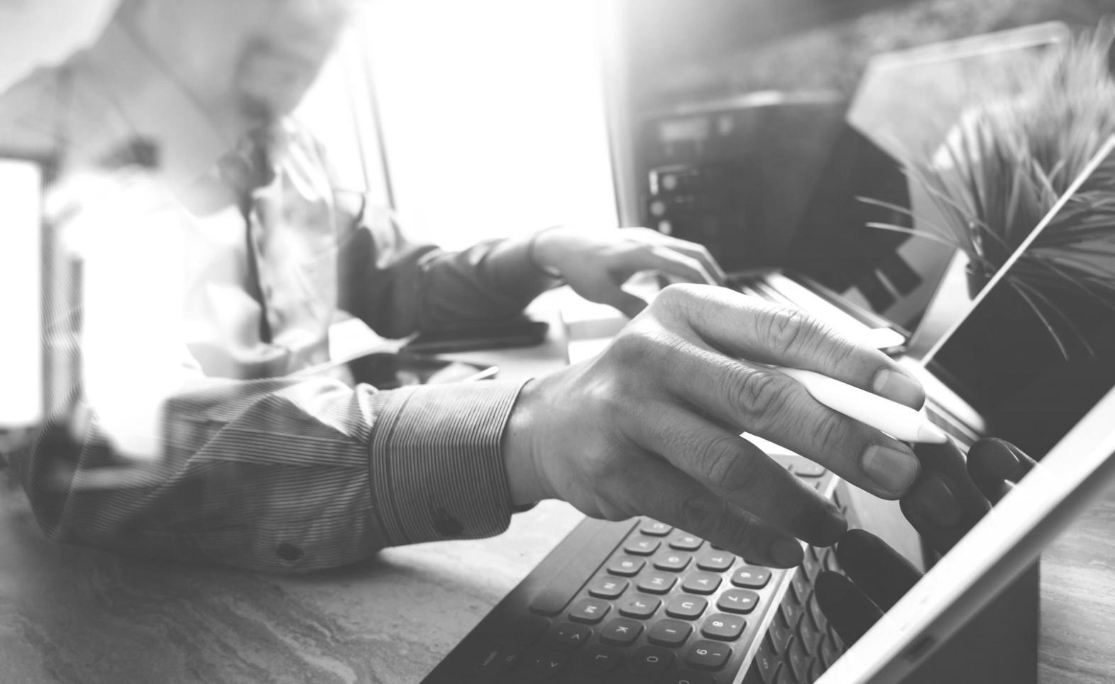 Student working on blockchain development project showing practical application of training